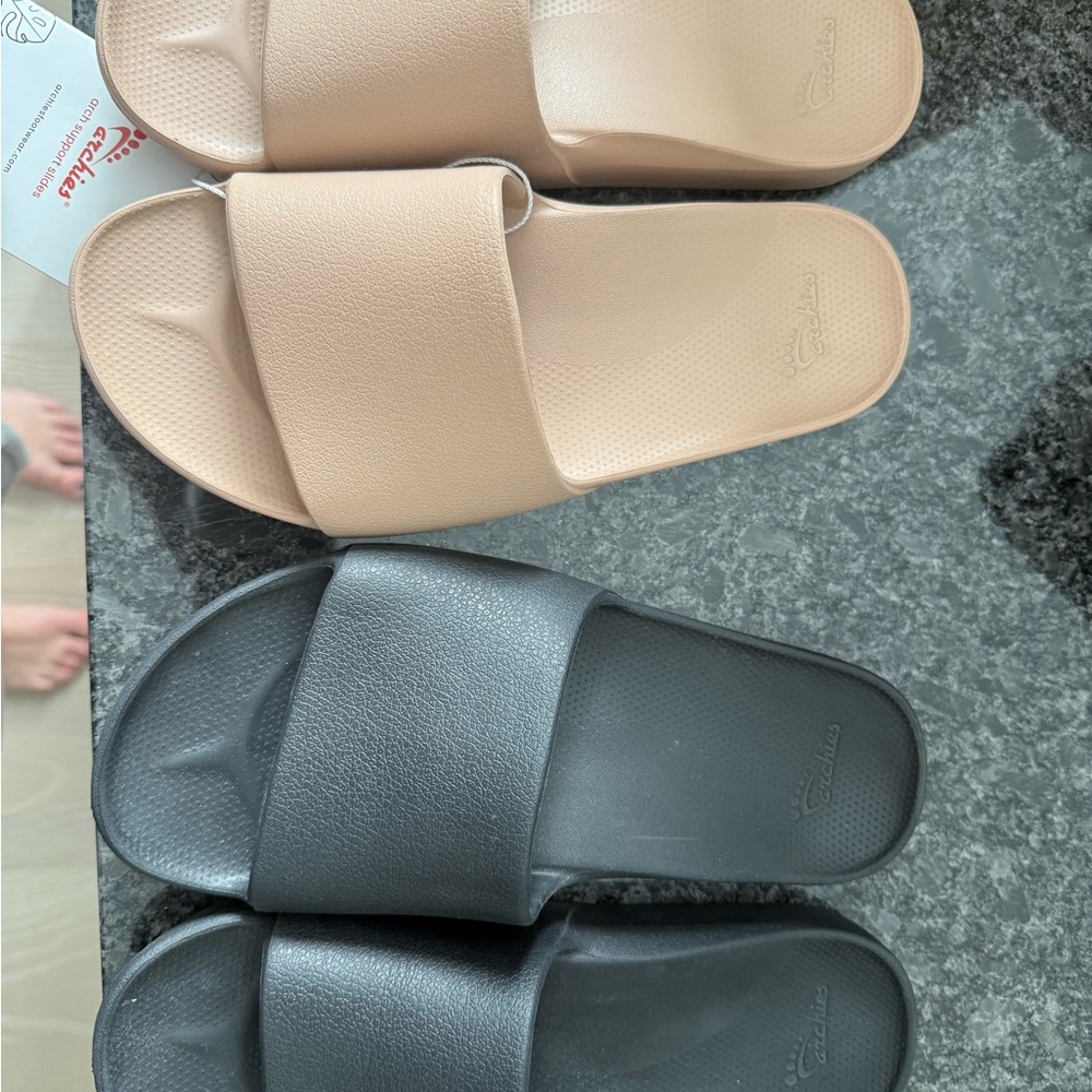 Two pairs of Archie sandals